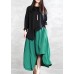 Classy green Fashion Ideas elastic waist asymmetric pants